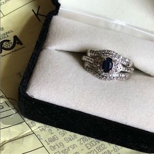 COPY - Diamond and sapphire ring from Kay